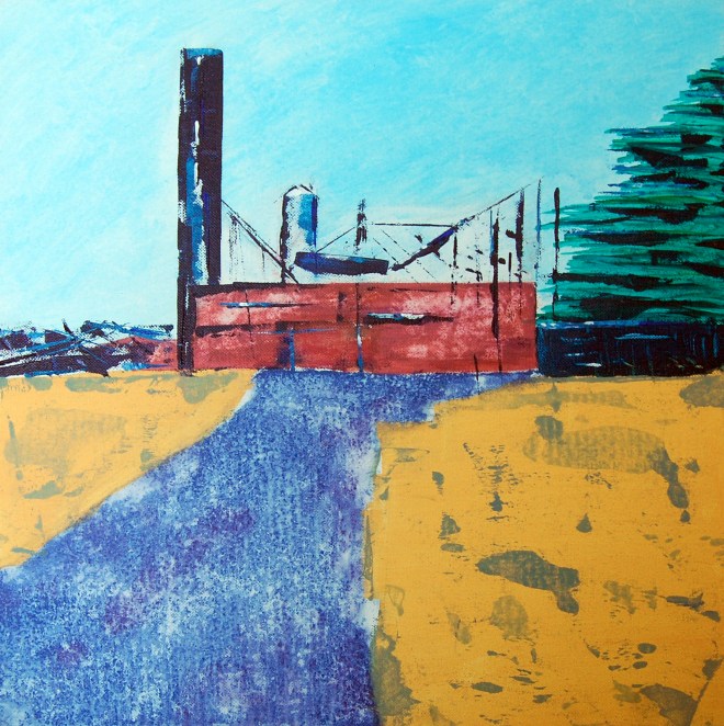 Bare bones IIX. 16x16"