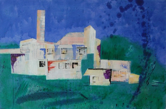 Working the freezing works IV. Mixed media. 